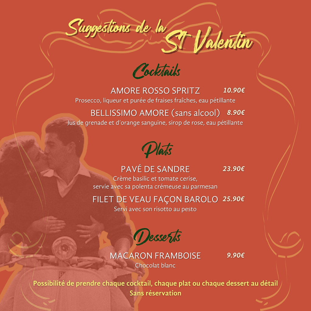 suggestions saint valentin donna mia orleans
